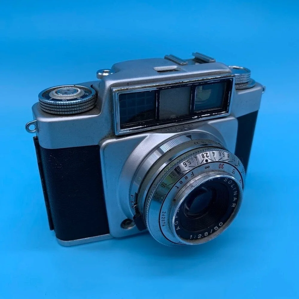 Agfa Ambi Silette 35mm Film Rangefinder Camera w/ Color-Solinar 50mm F2.8 Lens